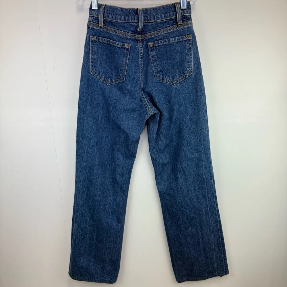 BLDWN High Rise Relaxed Jeans Size 24 denim casual‎